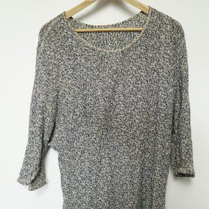 Gender neutral! Cozy grey and blue sweater top